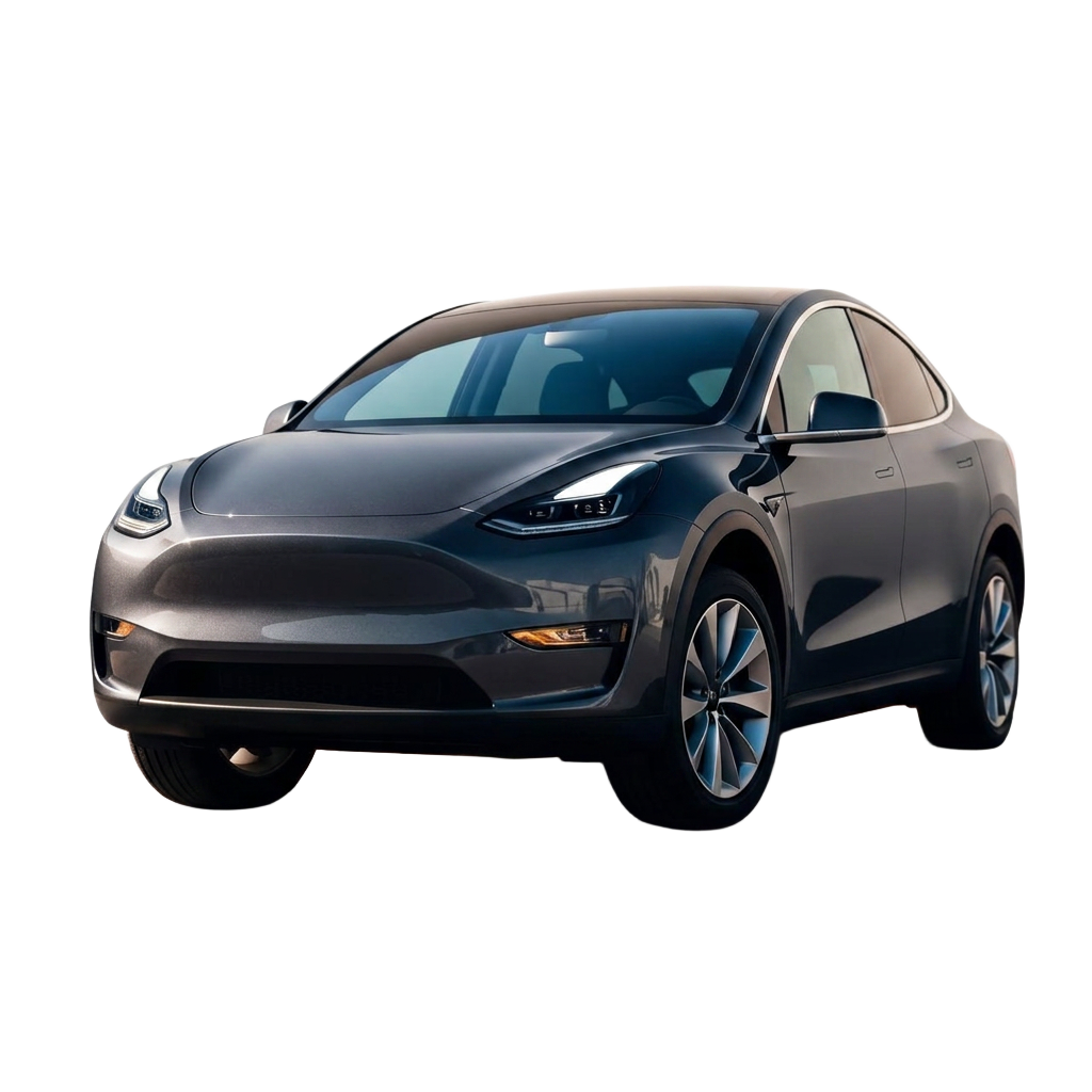 Tesla Model Y – exempel på bil vi förmedlar